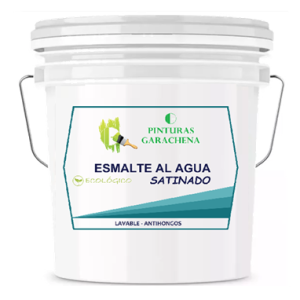 Esmalte al Agua Satinado Blanco GARACHENA 4 gl