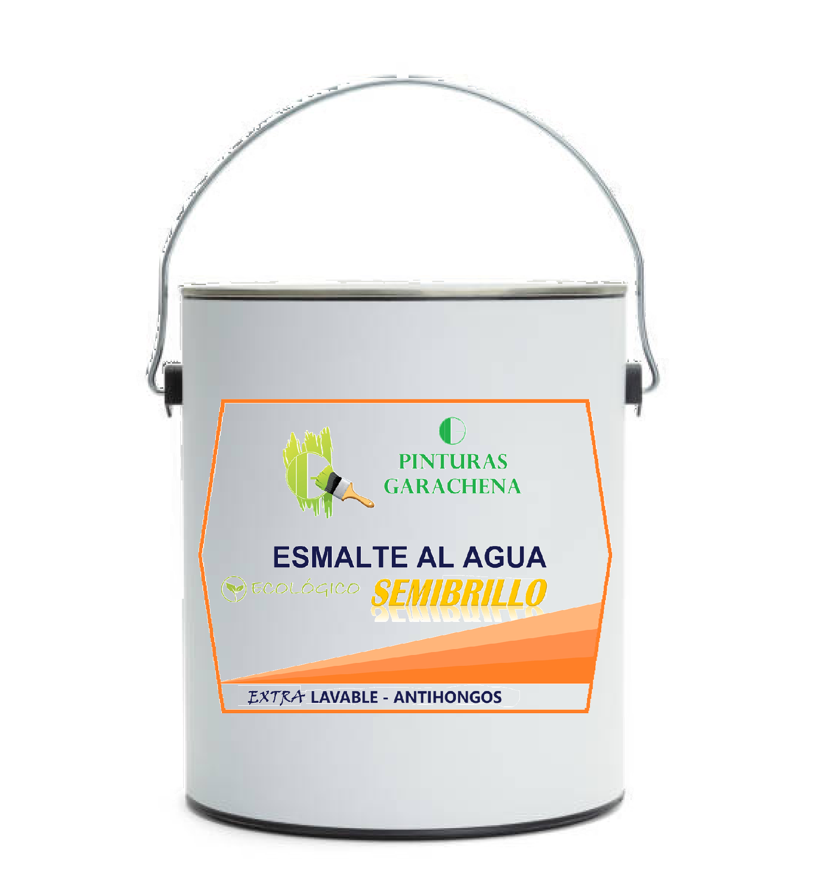 Esmalte al Agua Semibrillo Blanco GARACHENA Galón